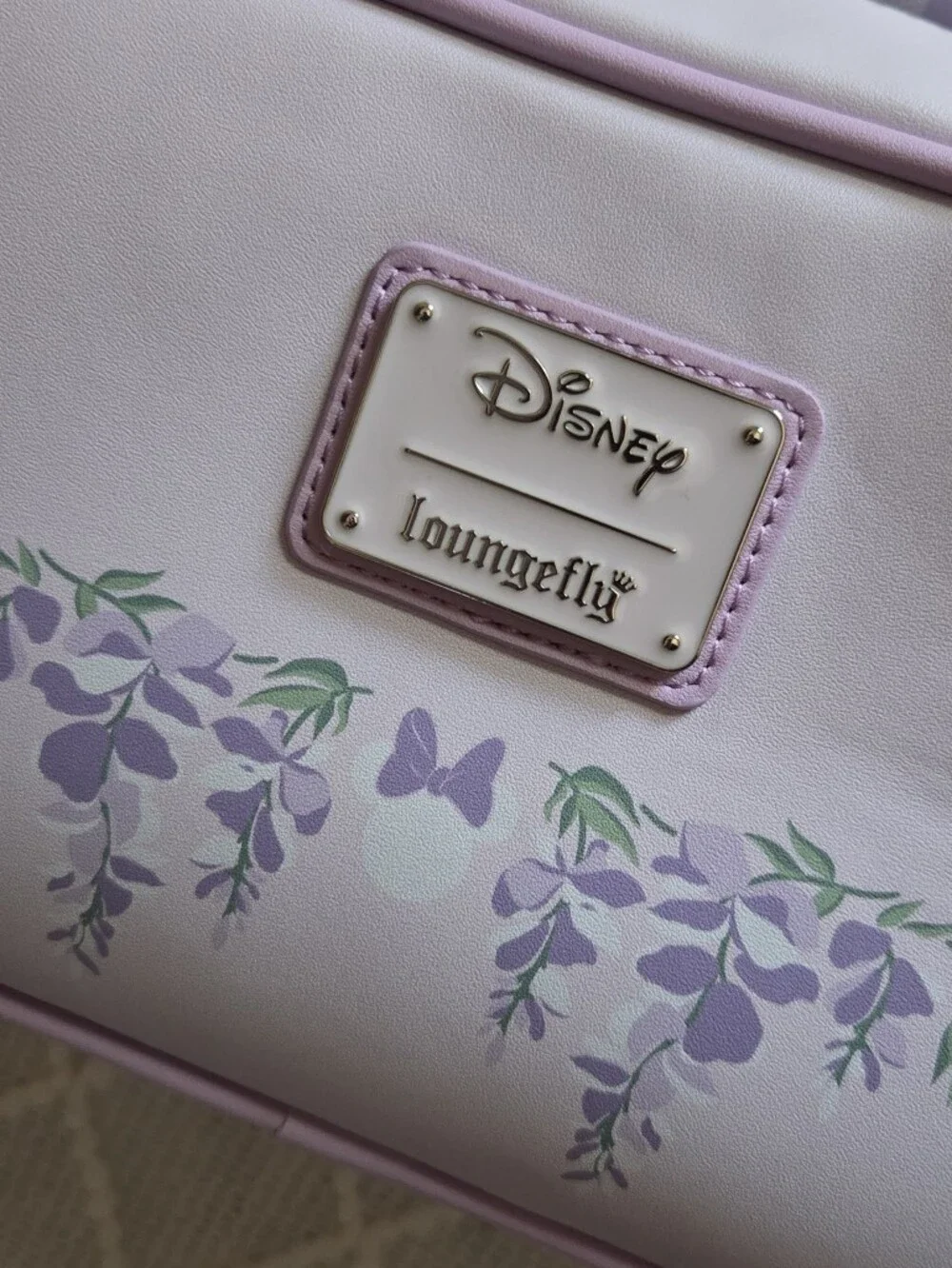 Loungefly Disney Minnie Mouse Wisteria Ears Floral Scented Crossbody Bag